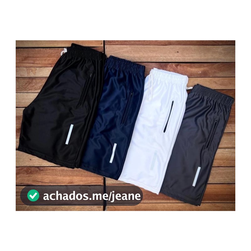 Kit 04 Bermudas Masculinas Básicas Lisas Shorts Academia Treino Dia a Dia Conforto Leve Casual