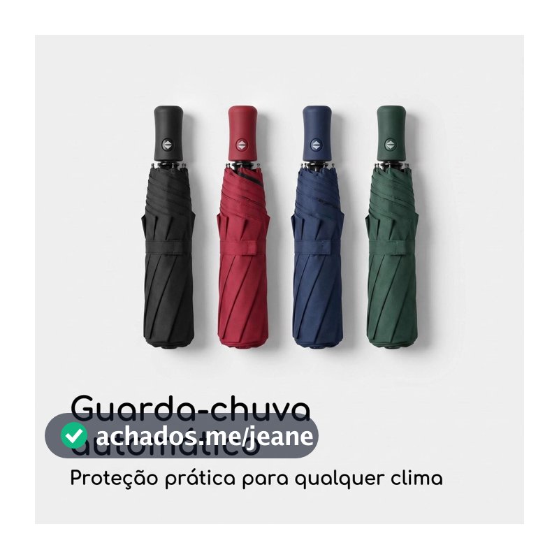 Guarda Chuva Automático Sombrinha Grande Proteção Solar Blackout Reforçado Dobrável 10 varetas Envio Imediato colorido