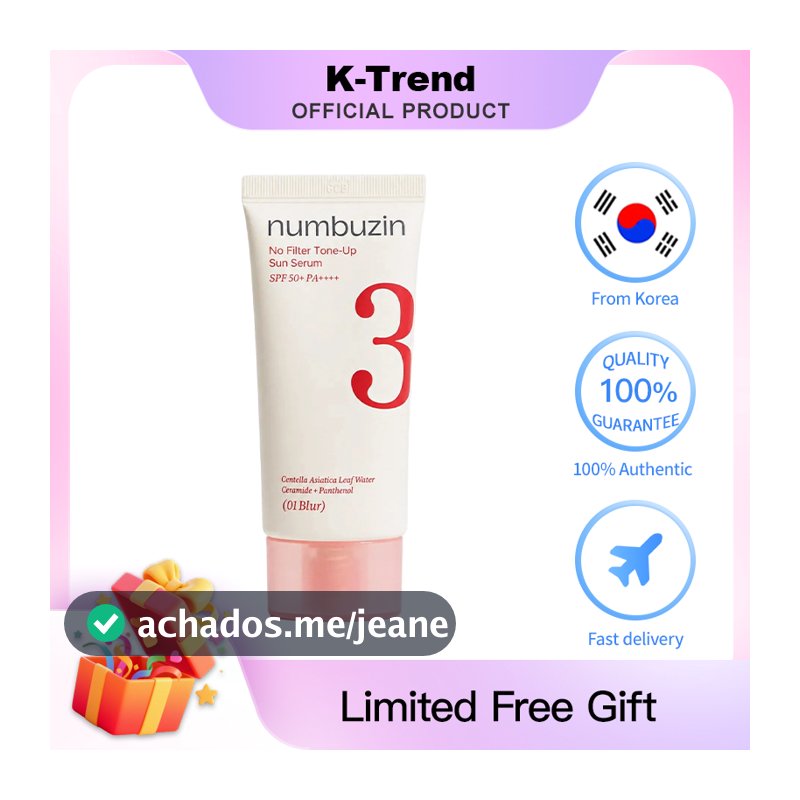 [100 % Coreia Autêntico] Protetor Solar Bege Tonificante De Porcelana Numbuzin No . 3 50ml Fps50 + PA + [Novo]