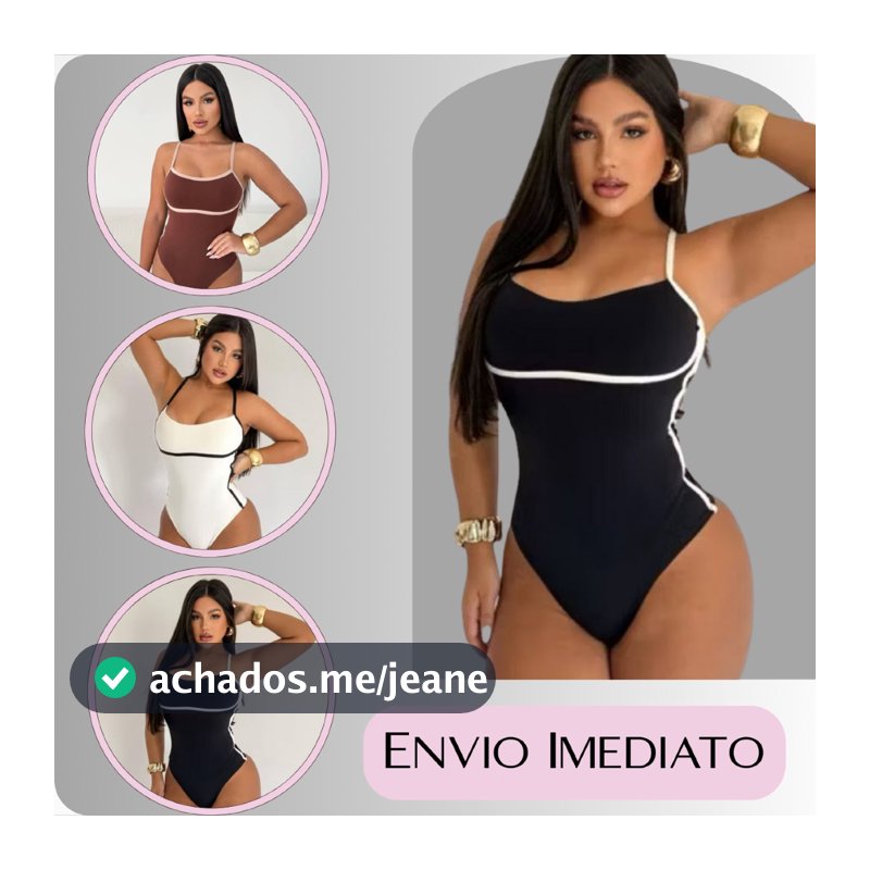 Body Maiô Feminino Alcinha Sem Fecho Cavado Suplex Alta Sustentação Tendência Verão