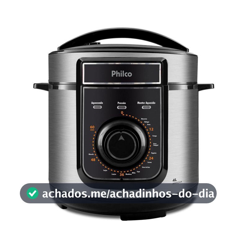 Panela de Pressão Elétrica Philco 4L 14 funções PPPE04A