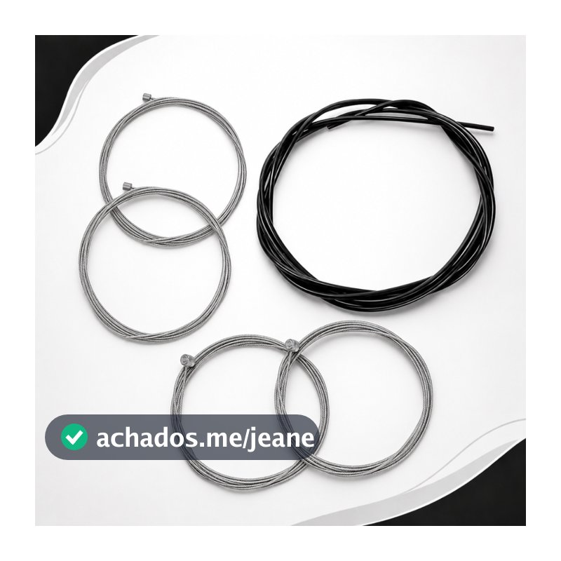 Cabos + Conduites C/teflon P/ Freio E Marcha Bike Completos
