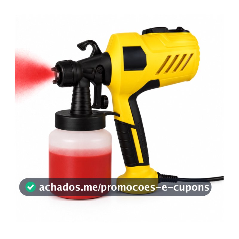 Pistola Elétrica Para Pintura Pulverizador de Tinta com Bico e Compressor 400w