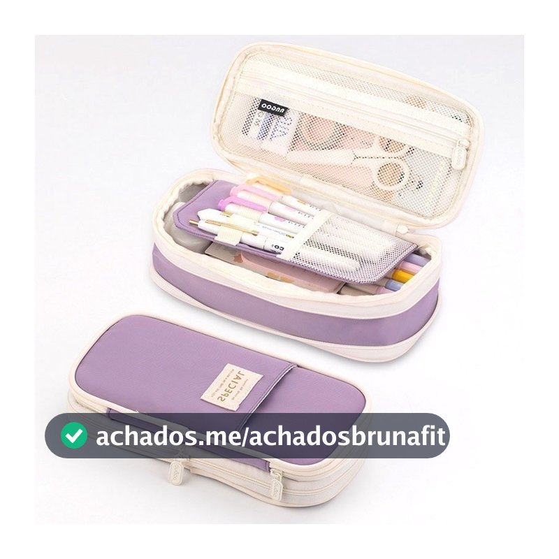 Kawaii Estojo Organizador Lápis Bolsa Coreana Para Meninas Caixa Caneta Grande Capacidade Suprimentos Escolares