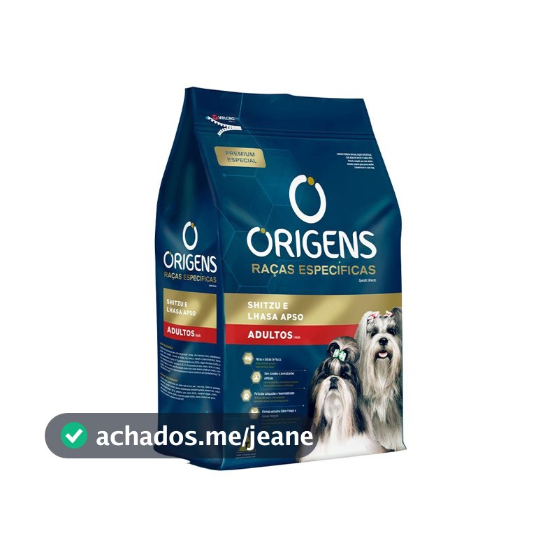 GRANEL DE RAÇÃO Origens Premium Especial Raças Específicas Cães Adultos Shih Tzu e Lhasa Apso 1K