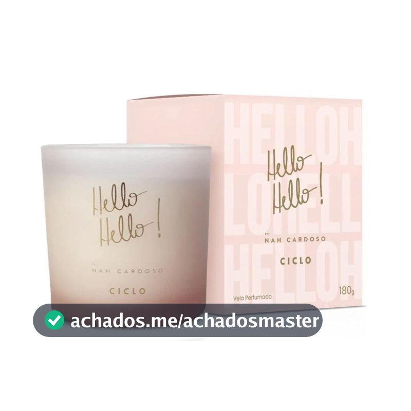 Vela Aromatizadora Hello Hello Nah Cardoso by Ciclo 180g