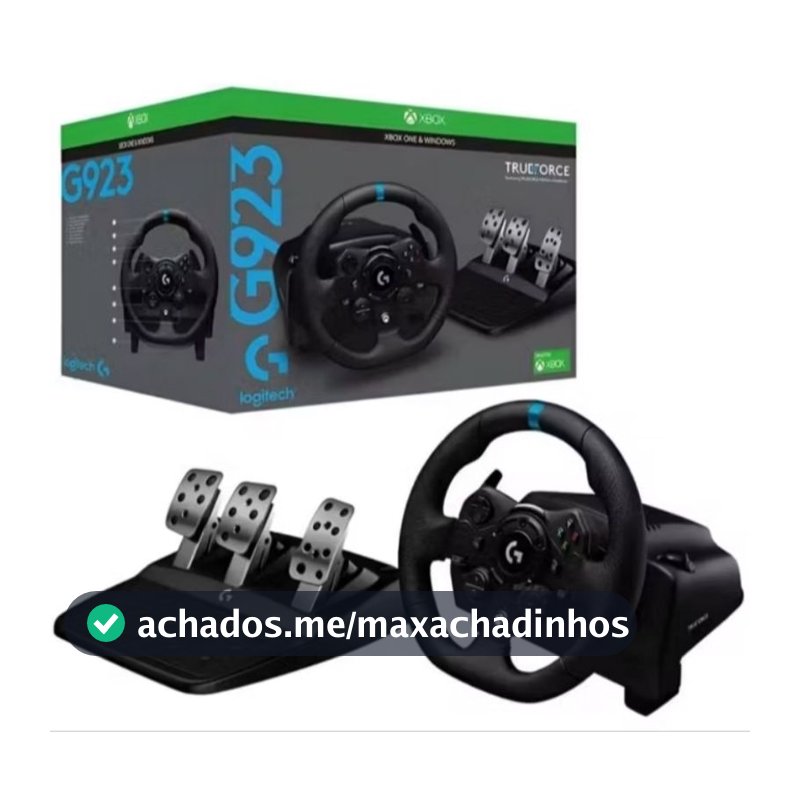 Volante Gamer Logitech G923 para Xbox Series X|S Xbox One/Pc com TRUEFORCE novo lacrado + NFe