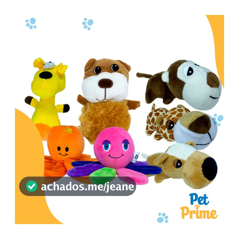 Brinquedo para Cães de Pelúcia com Apito Diversos Modelos Savana Pet
