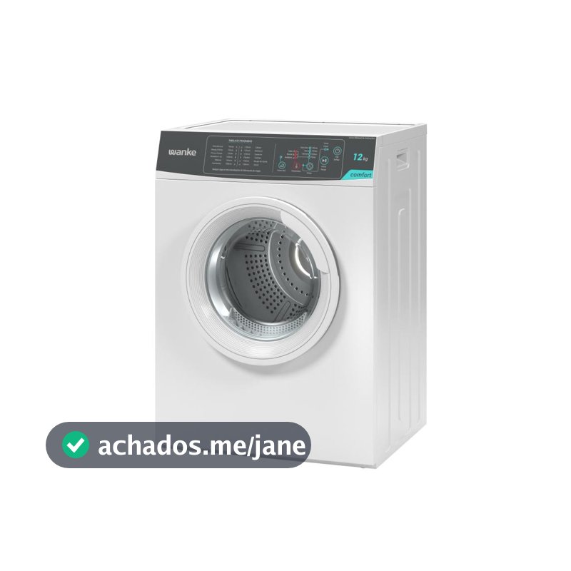 Secadora de Roupa de Piso 12kg Wanke Comfort 12 Programas Branco 220V - SWSA120P