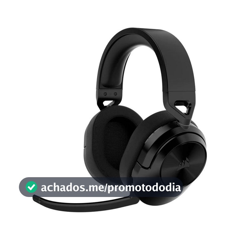 Headset Gamer Corsair HS55, Wireless, Drivers 50mm, Carbon, CA-9011280-NA