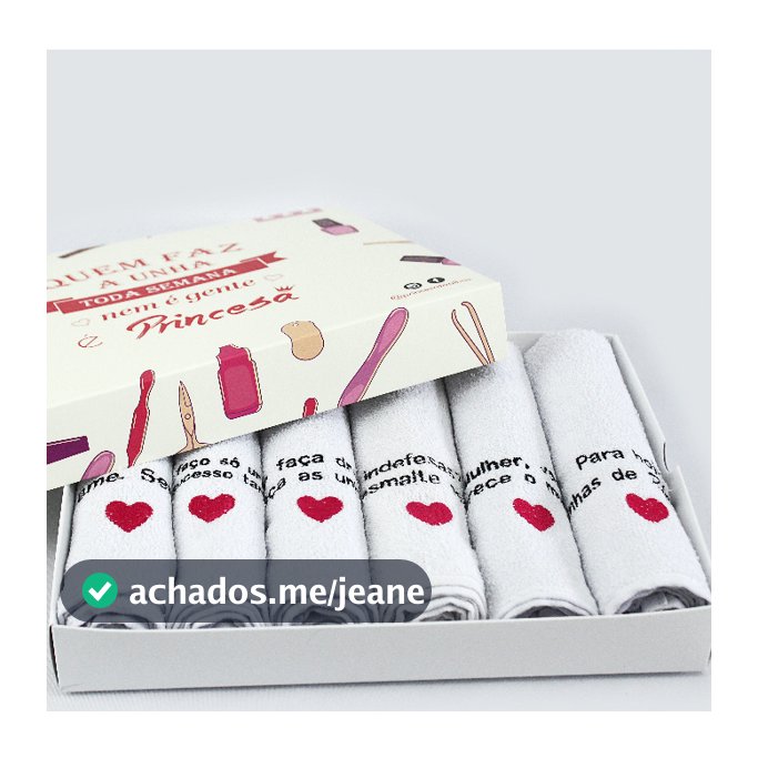 Kit Com 12 Toalhas Para Manicure - Frases "Mais Curtidas"