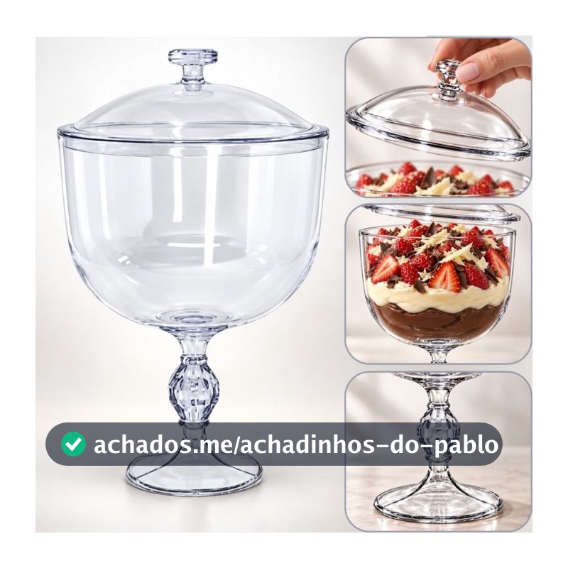 16 Taça americana SOBREMESA NATAL exclusive com tampa 1.250 ml (CHOCO) OFF
