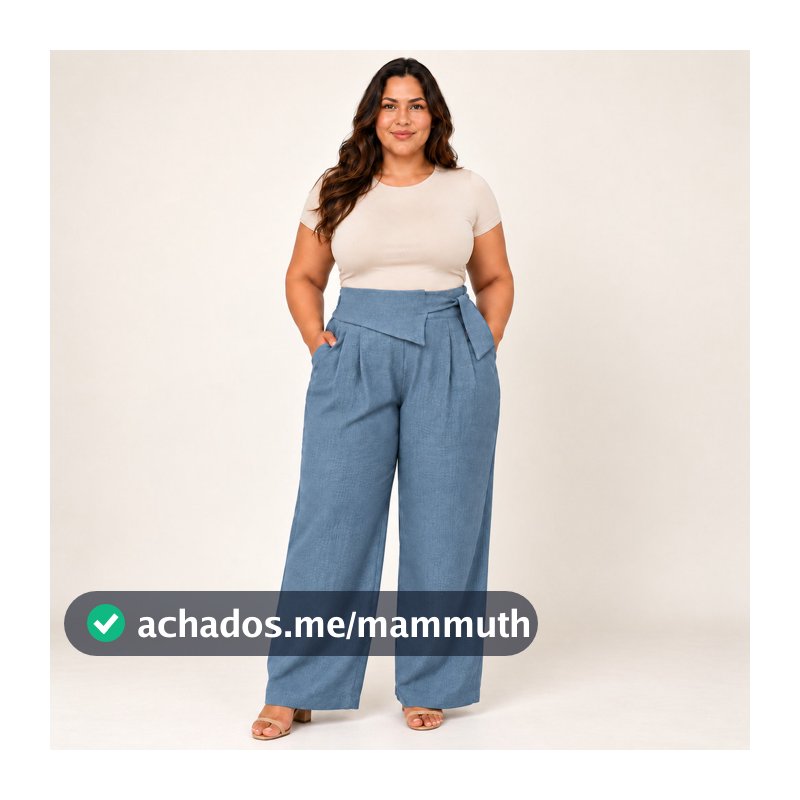 Calça Duna Linho Feminina Cintura Alta Conforto Estilo e Elegância