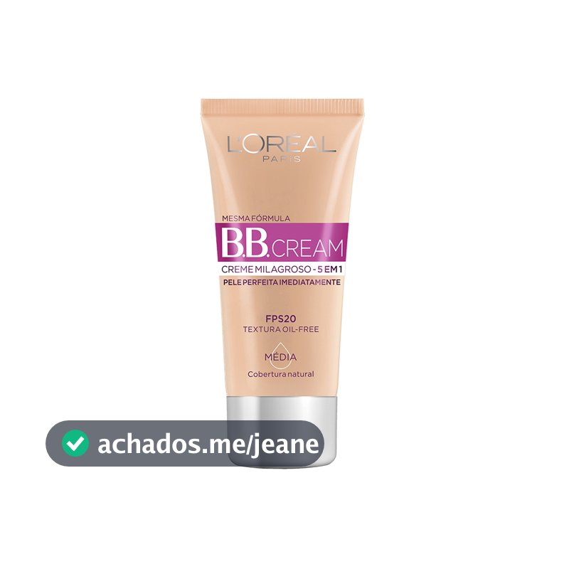 Base BB Cream L'Oréal Paris 5 em 1 Cor FPS 20, 30ml