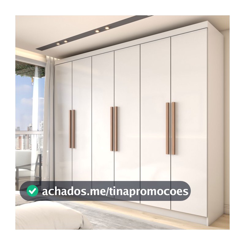 Guarda-Roupa Casal Odisseia 6 Portas 2 Gavetas