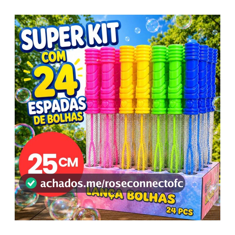 Kit 24 Bolha De Sabão Para kit Festa Lembracinha De Aniversario Infantil Prenda Bolinhas de Sabão Gigante Espada Bolha