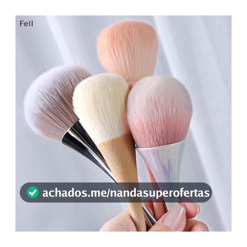 [Fel] Escova De Limpeza De Poeira Para Unhas Manicure Pincel Arte Em Cabeça Grande Flor Pó Blush Salão De Beleza Maquiag