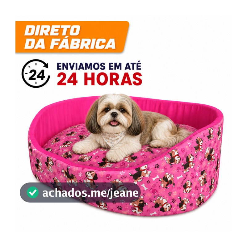 Cama Pet Cachorro Gato Pequeno Europa P Lavável com Zíper Fundo Impermeável Macia Espuma D23