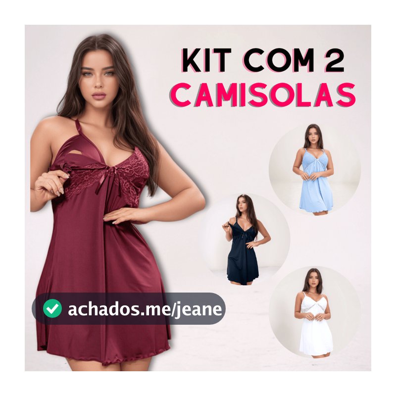 Kit 2 Camisola de Amamentação Abre Fácil Pós-Parto Grávida Gestante Conforto Cuidado Pronta Entrega
