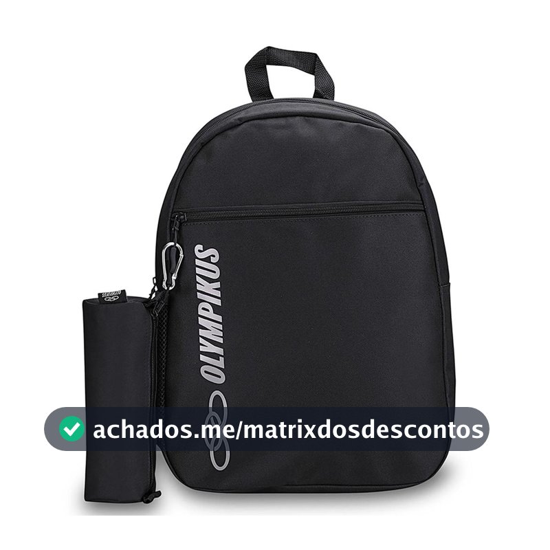 Mochila Esportiva Juvenil Unissex Com Estojo Para Escola - Olympikus