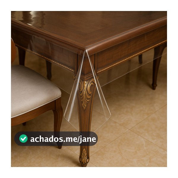 Toalha de plástico Transparente De PVC Para Mesa Retangular 6 Cadeiras Cozinha Fácil de Limpar