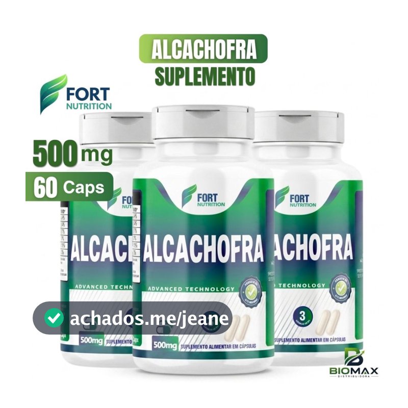 Suplemento Nutricional Alcachofra 100% Lincoln Premium 60 Cápsulas Sem Sabor