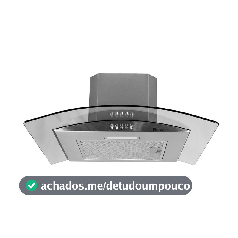 Coifa Philco PCO60G Glass Depurador & Exaustor 60cm Inox