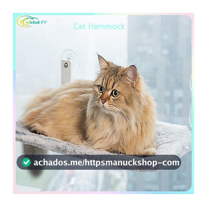 Rede para animais de estimação para gatos, janela suspensa, adsorção a vácuo, versão aprimorada, cama de malha confortáv