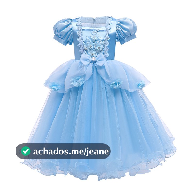 3-10 Anos Cinderela Meninas Vestido De Princesa Verão Malha Moda Novas Roupas Infantis