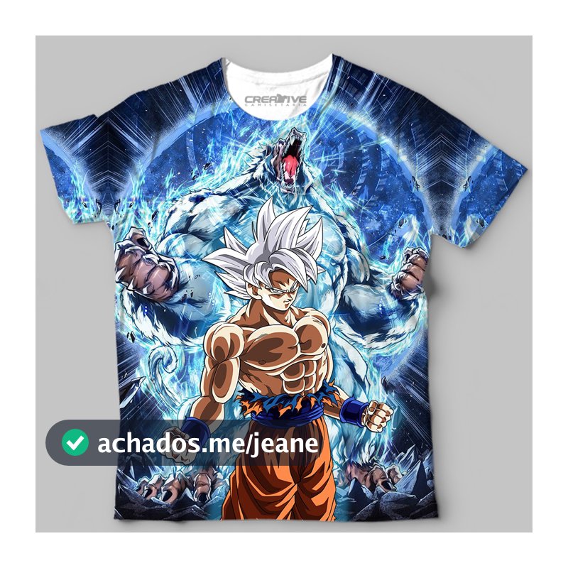Camiseta Camisa Blusa Anime Dragon Ball Super Personagem Goku Migatte