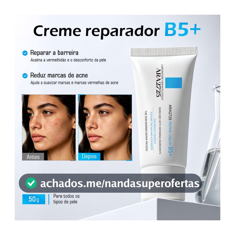 Creme Cicaplast Baume B5+ 50g Ara2725 com Vitamina B5 para Peles Sensíveis