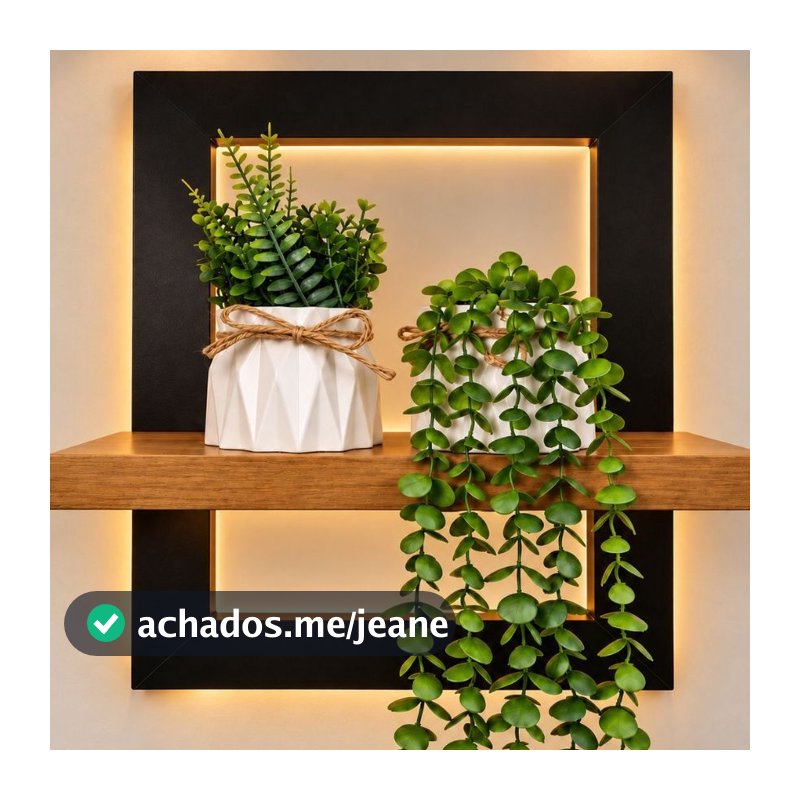 Kit 2 arranjos de flores artificiais Decorativas com Folhagens Artificiais: Eucalipto Pendente e Folhagem com Laço