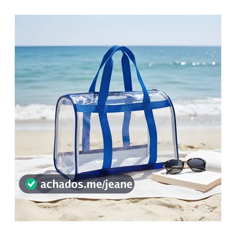 Bolsa de Praia Transparente Verão Moda Praia Piscina em PVC