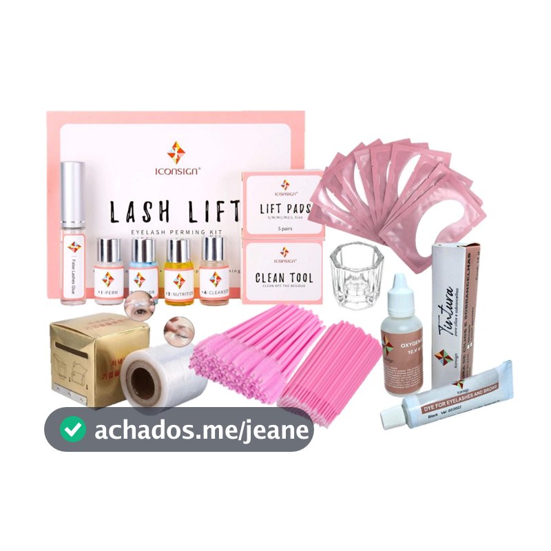Lash Lifting Completo Permanente Cílios Tintura Ox E Pad - Brown Lamination