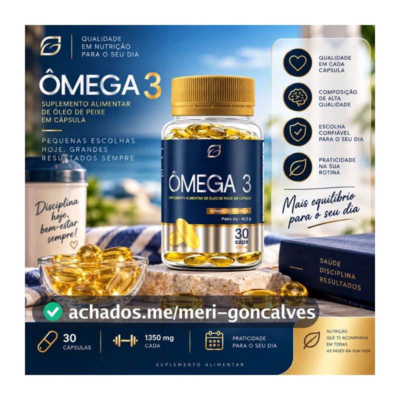 Ômega 3 1450mg óleo de peixe - EPA + TDH 30 cáps