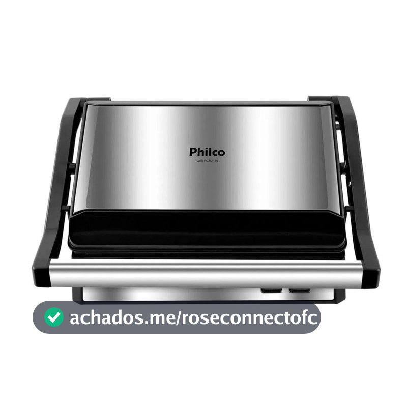 Grill e Sanduicheira Philco PGR21PI Maxx Clean 1000W