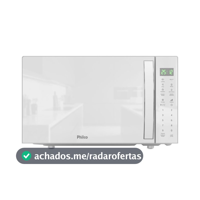 Micro-ondas Philco 28l Pmo31b Limpa Fácil Branco