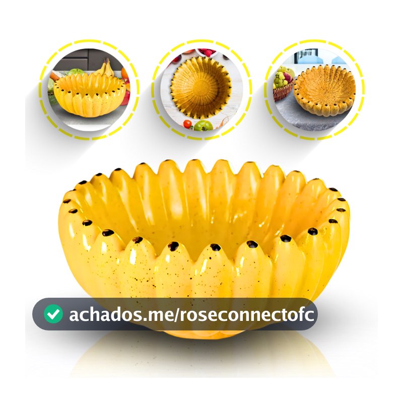 Fruteira De Mesa Ceramica Grande 30cm Formato Cacho De Banana Bowl Frutas Centro de Mesa Alta Qualidade