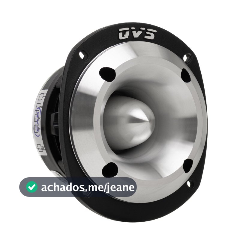 Super tweeter QVS 530TRIO 150rms 8 ohms Super tuita Preto e Branco Som Automotivo