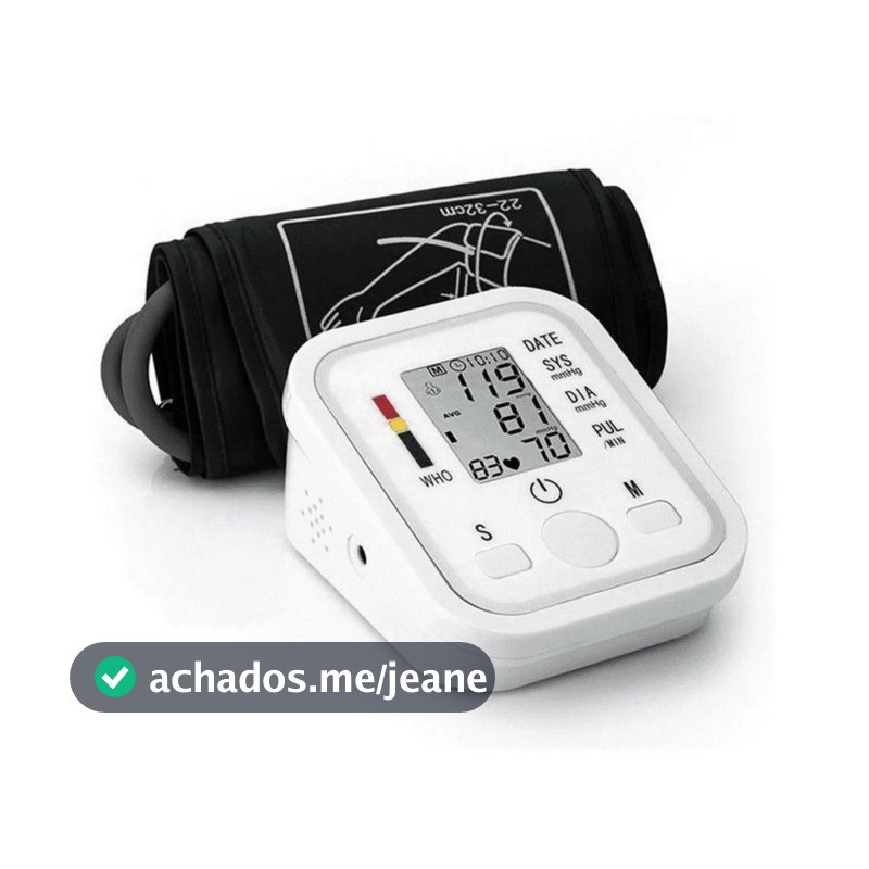 Aparelho Medidor De Pressão Arterial Digital De Braço Alta Precisão Com Instrução de Voz