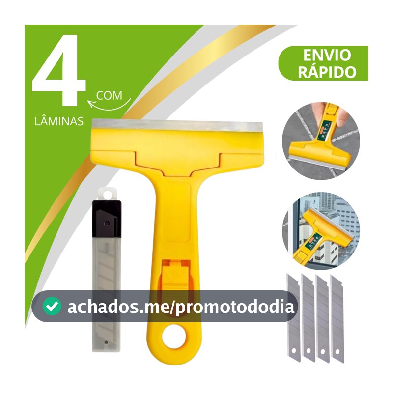 Raspadores Multiuso Para Limpar Box Com 5-10 Lâminas Profissional/Vidro Piso Cerâmica Azulejo
