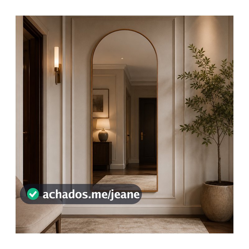 Espelho Portal Decorativo 160x70cm Corpo Inteiro Grande Para Sala Quarto Hall Banheiro