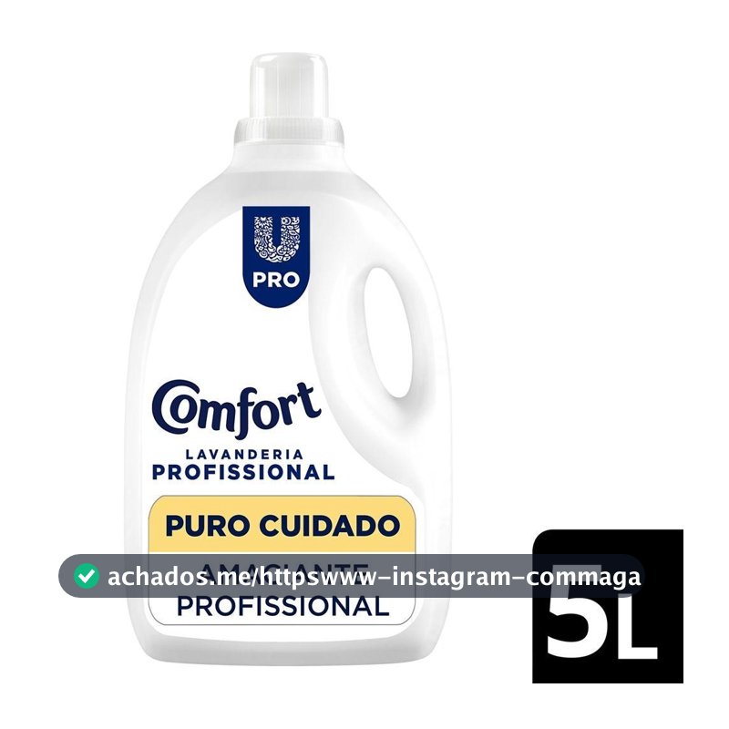 Amaciante Comfort Lavanderia Profissional Puro Cuidado 5L