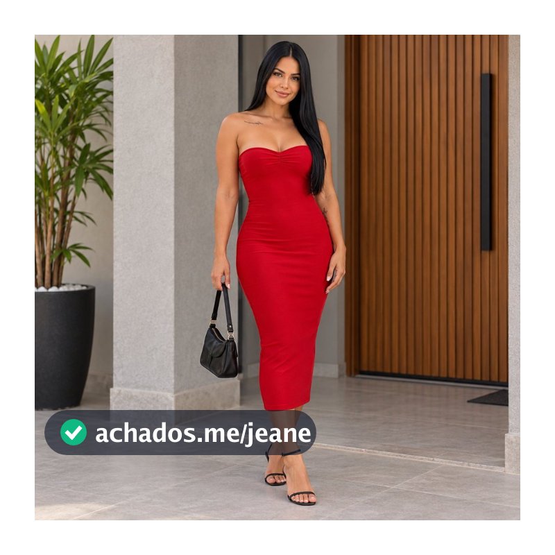 Kit 2 Vestidos Midi Feminino Tomara Que Caia Suplex Tubinho Justo Verão Festa Look Chic Blogueira
