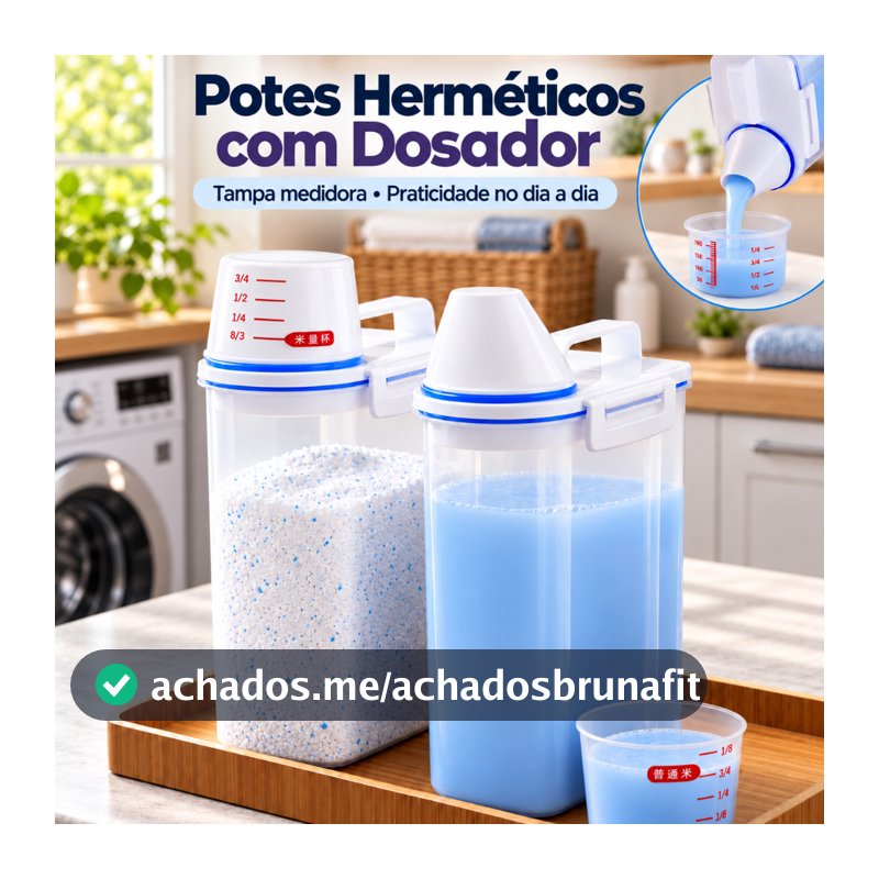 Kit 2 Unids Dispenser Organizador Lavanderia 2,5 Litros Pote Amaciante Sabão em Pó Lavanderia
