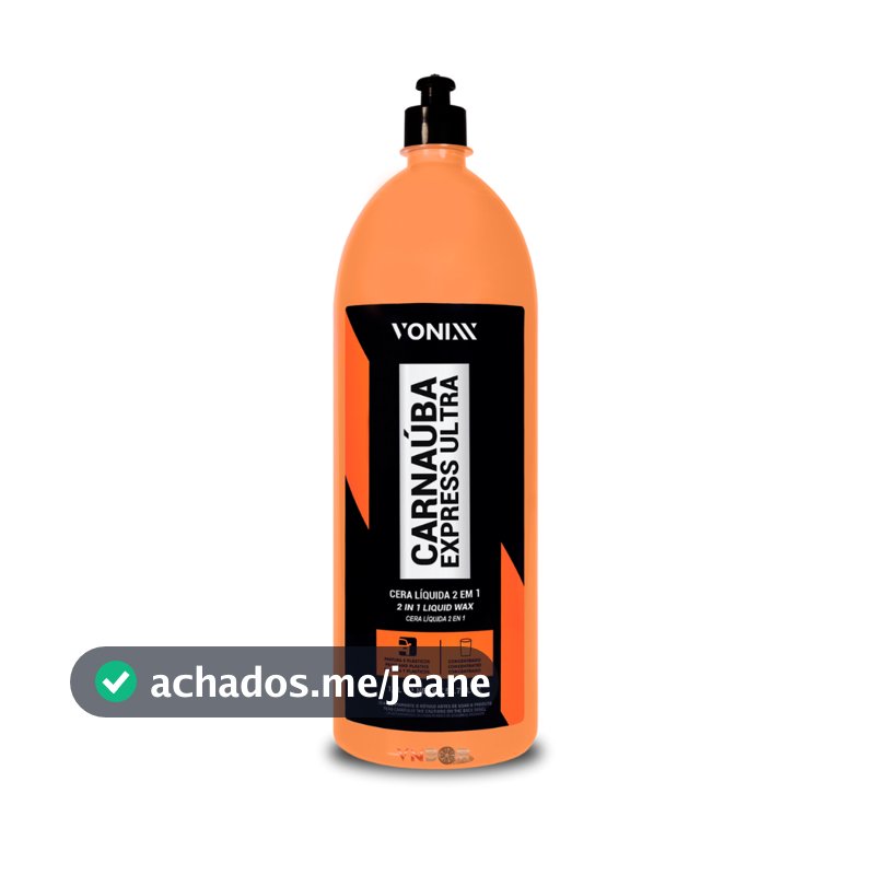 Carnauba Express Ultra 1,5L Vonixx Cera Liquida Alto Rendimento Lava Rapido Cera Lavagem Automotiva