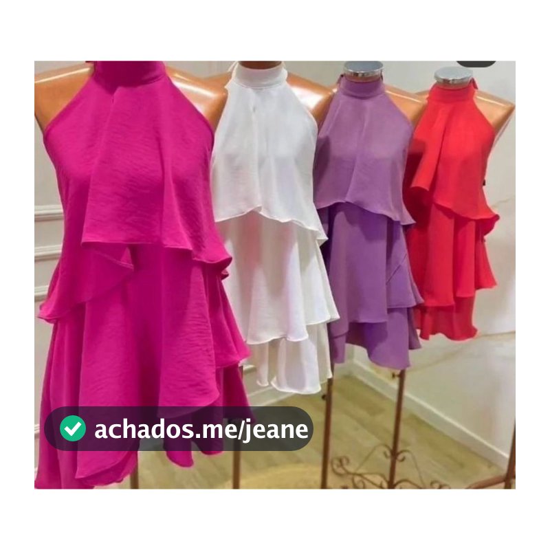 Vestido Duna Com Babado Feminina \MODA \FASHION