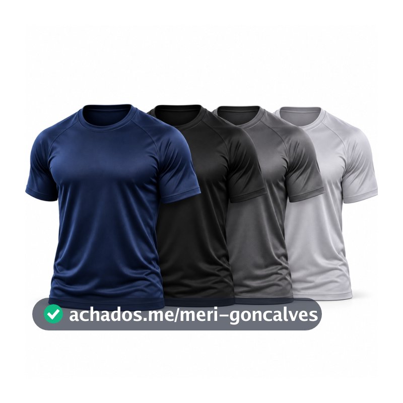 Kit 4 Camisetas Masculina Dry Fit Termica UV Corrida Treino Esportes M ao XG