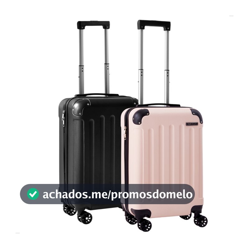 Kit Casal 2 Mala De Viagem De Bordo de Mão Anac 10kg Giratórias Para Levar Na Cabine Do Avião Dubai