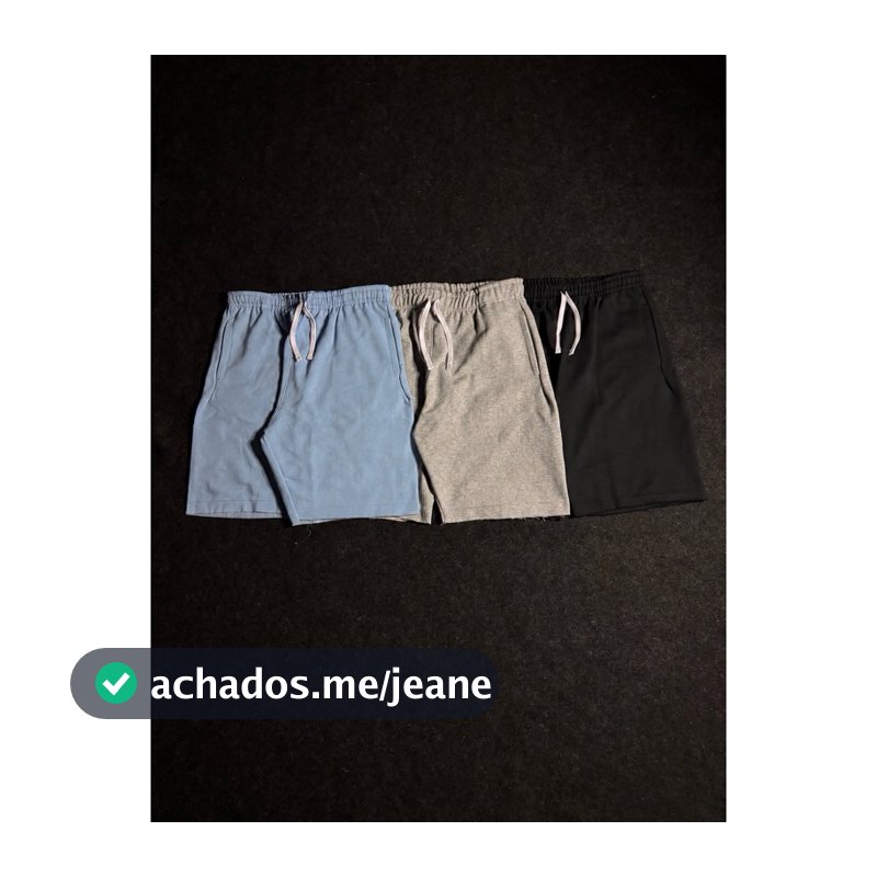 Bermuda Masculina Moletom Casual Confortável